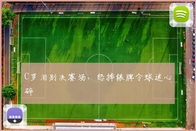 C罗泪别决赛场,怒摔银牌令球迷心碎
